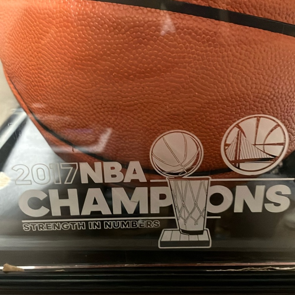 Golden State Warriors 2017 NBA Champions Orange Basketball